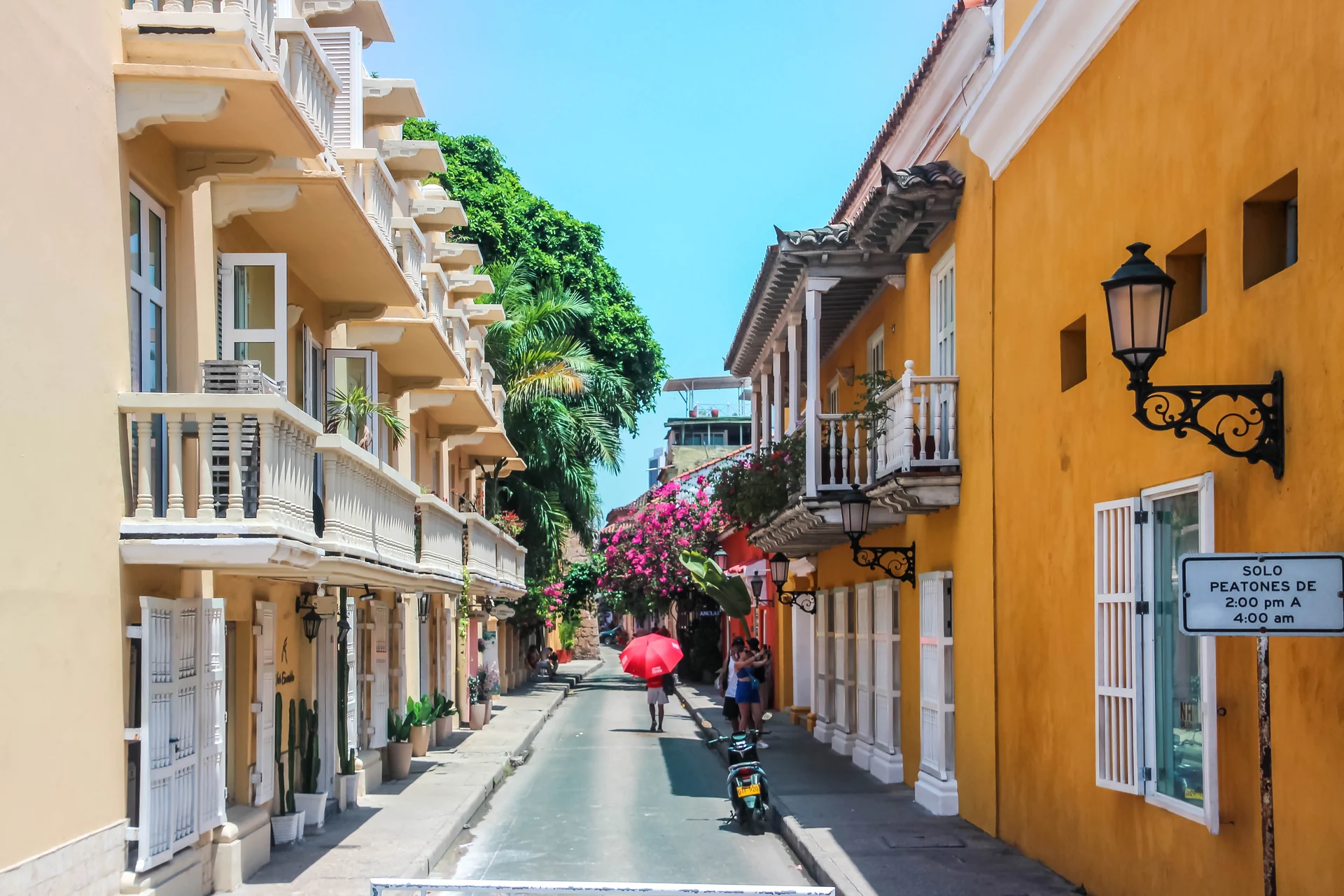 Die Calle 35 in Cartagenas Altstadt, aufgenommen im März 2025.